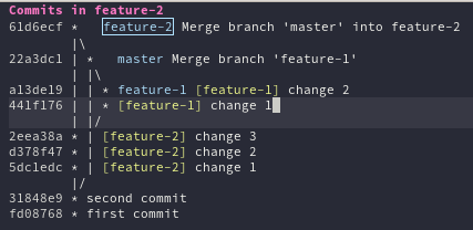 [5] git log khi áp dụng phương pháp merge