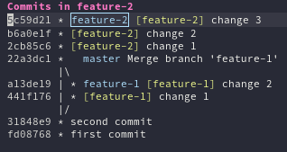 [6] git log khi áp dụng phương pháp rebase