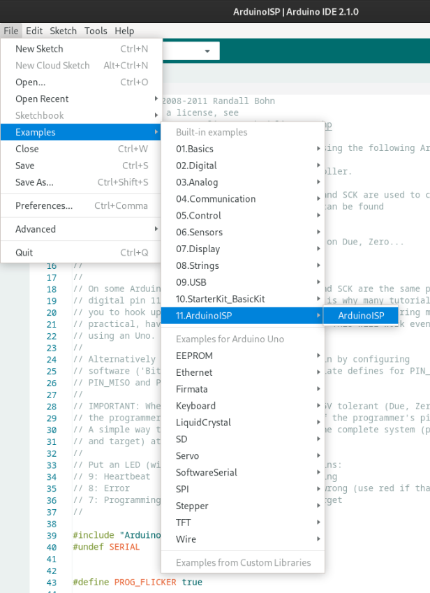 [2] ArduinoISP